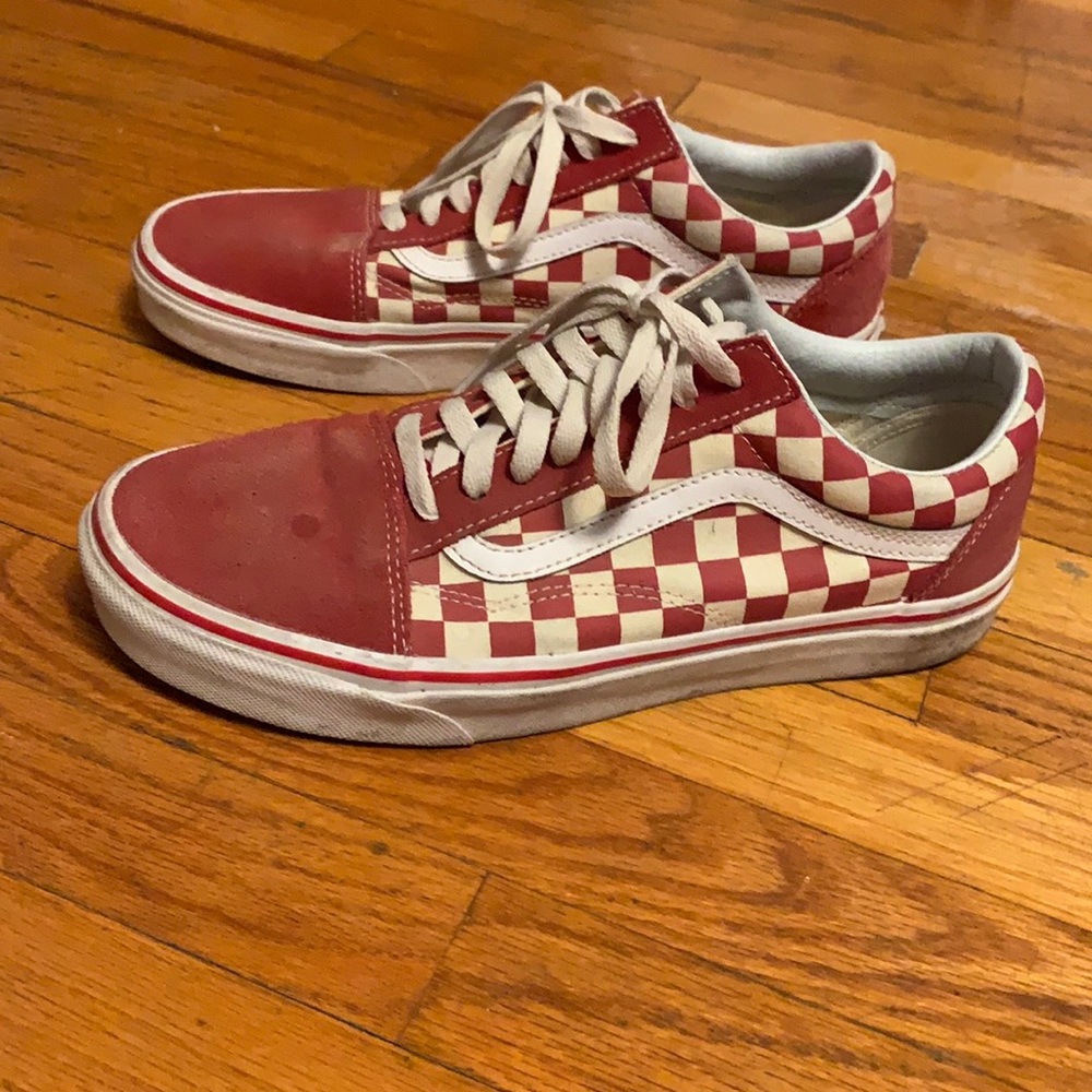 Red Checkered Vans